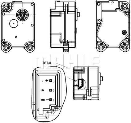 Привод кондиционера MAHLE/KNECHT AA15000P