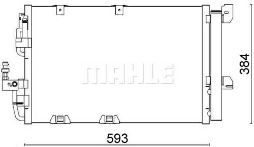 Радиатор кондиционера MAHLE/KNECHT AC337000S