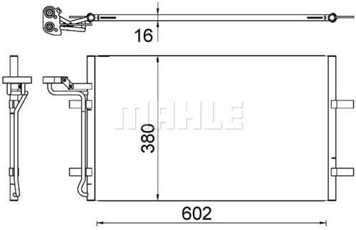 Радиатор кондиционера MAHLE/KNECHT AC725000S