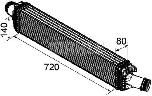 Интеркулер MAHLE/KNECHT CI169000P