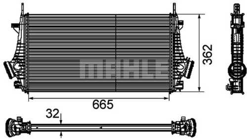 Интеркулер MAHLE/KNECHT CI191000P