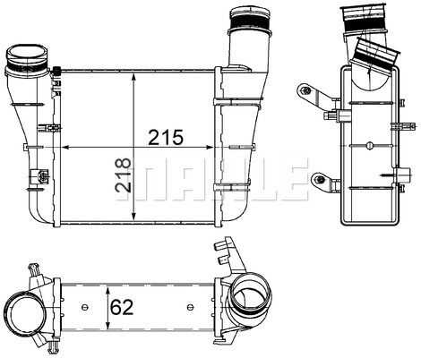 Интеркулер MAHLE/KNECHT CI336000S