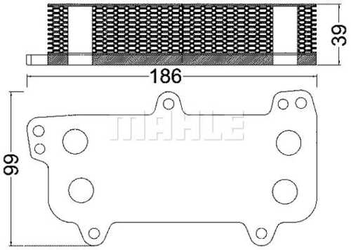 Радиатор масляный MAHLE/KNECHT CLC187000S