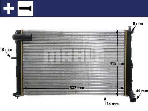 Радиатор системы охлаждения MAHLE/KNECHT CR171000S