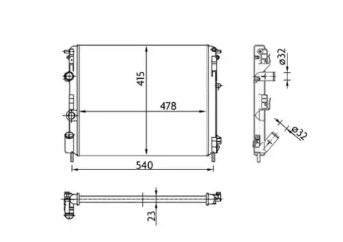 Радиатор MAHLE/KNECHT CR36000S