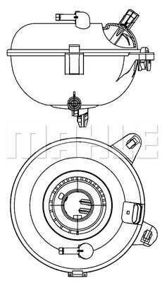 Расширительный бачок MAHLE/KNECHT CRT21000S