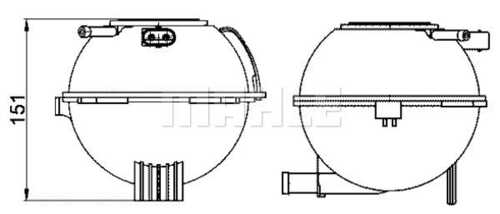 Расширительный бачок MAHLE/KNECHT CRT22000S