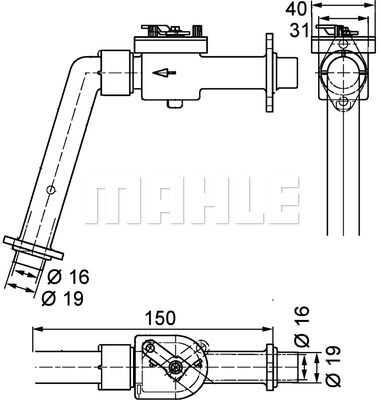 Клапан охлаждения MAHLE/KNECHT CV7000P