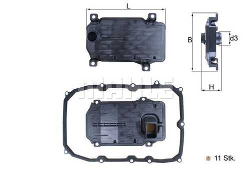 Гидровлический фильтр акпп MAHLE/KNECHT HX187KIT