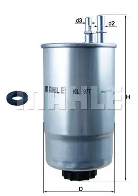 Фильтр топливный MAHLE/KNECHT KL977D
