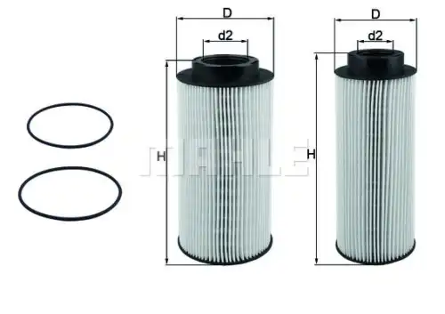 Kx439kit mahle фильтр.элем.топл. 2шт. d95 d44 h209/d85 d37 h227 MAHLE/KNECHT KX 439KIT