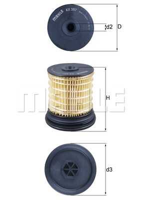 Фильтр топливный MAHLE/KNECHT KX397