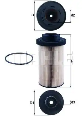 Фильтр топливный замена - kx80/1da. mercedes-benz actros 1831a-4148k 96- actros mp2/mp3 1831a-5048ak 02- axor 1835ls-2543ls 02-04 axor ii 1835ls-4143k 04- MAHLE/KNECHT KX80/1D