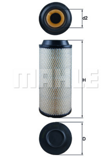 Фильтр воздушный MAHLE/KNECHT LX 1687