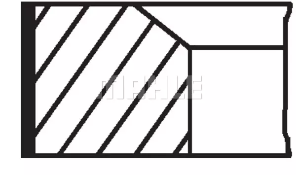 Комплект поршневых колец MAHLE/KNECHT 00531N2