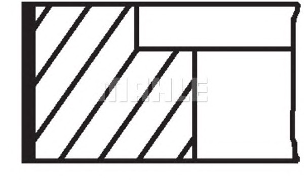 Комплект поршневых колец MAHLE/KNECHT 03048N1