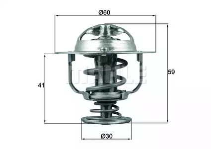 Термостат MAHLE/KNECHT TX 177 82D