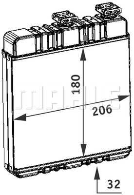 Теплообменник салона MAHLE/KNECHT AH76000P