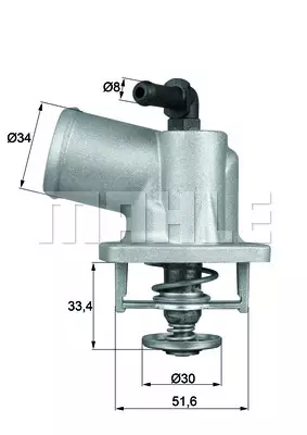 Термостат охлаждающей жидкости MAHLE/KNECHT TI5592D