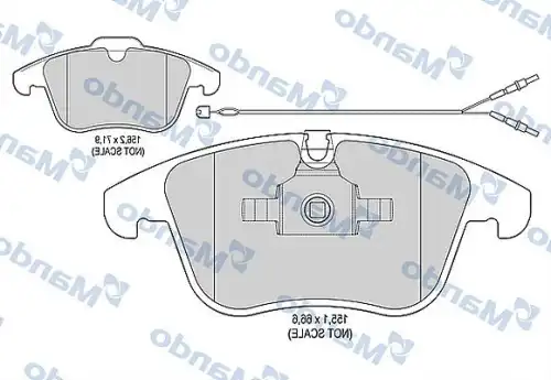 Колодки тормозные ford s-maxgalaxy land rover freelander передние (4шт.) mando MANDO MBF015226