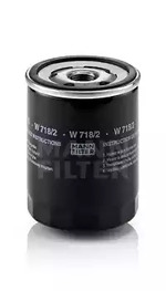 Масляный фильтр MANN-FILTER W 718/2