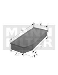 Воздушный фильтр mann MANN-FILTER C 28 038