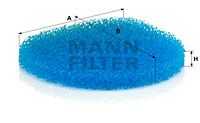 Воздушный фильтр салона mann (без рамки) MANN-FILTER CU 12 001