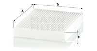 Воздушный фильтр салона mann (без рамки) MANN-FILTER CU 14 001