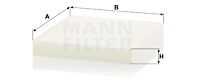 Салонный фильтр MANN-FILTER CU 23 019