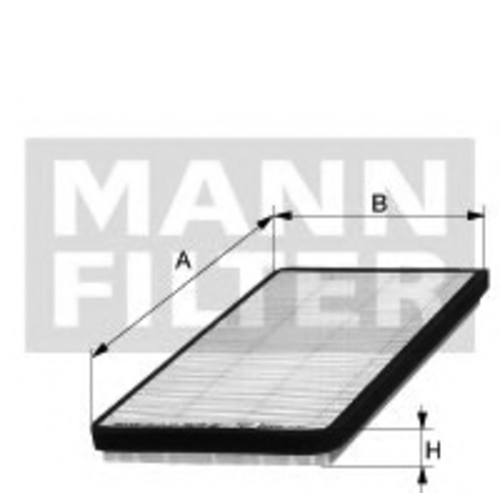 Воздушный фильтр салона mann (рамка) MANN-FILTER CU 2520