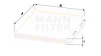 Фильтр воздуха во внутренном пространстве MANN-FILTER CU24013