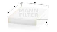 Фильтр воздуха во внутренном пространстве MANN-FILTER CU27009