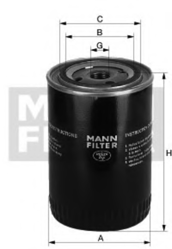 Фильтр масляный MANN-FILTER W914/25