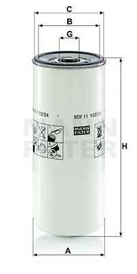 Топливный фильтр MANN-FILTER WDK11102/24