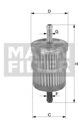Топливный фильтр mann MANN-FILTER WK 42/1