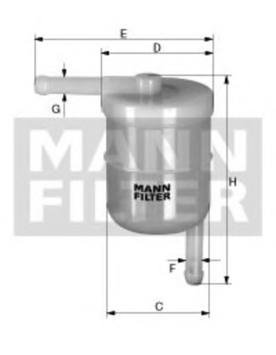 Топливный фильтр mann MANN-FILTER WK 42/12