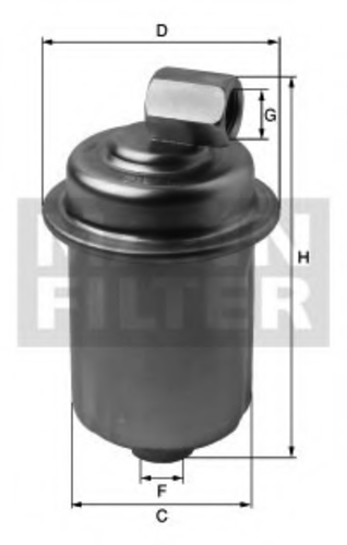 Топливный фильтр mann MANN-FILTER WK 614/44