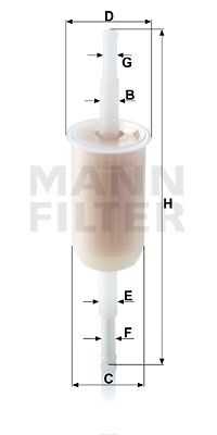 Топливный фильтр MANN-FILTER WK32(10)
