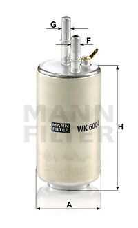 Топливный фильтр MANN-FILTER WK6004