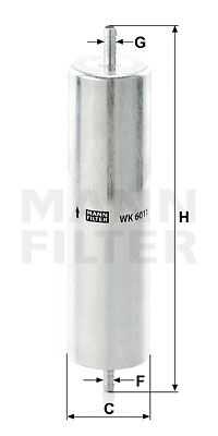 Фильтр топливный MANN-FILTER WK6011