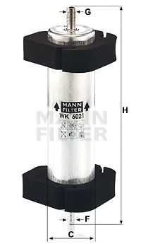 Фильтр топливный MANN-FILTER WK6021