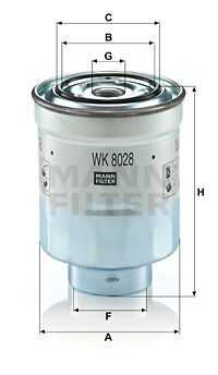 Топливный фильтр MANN-FILTER WK8028Z