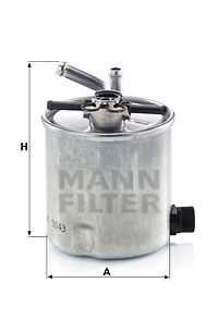 Топливный фильтр MANN-FILTER WK9043