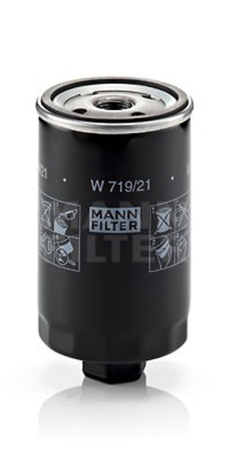 Фильтр масляный MANN-FILTER W719/21