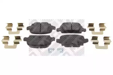 Колодки тормозные дисковые MAPCO 6711