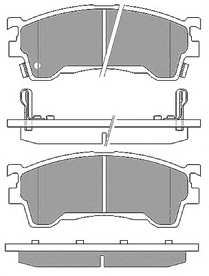 Тормозные колодки MAPCO 6657