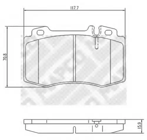 Тормозные колодки MAPCO 6699