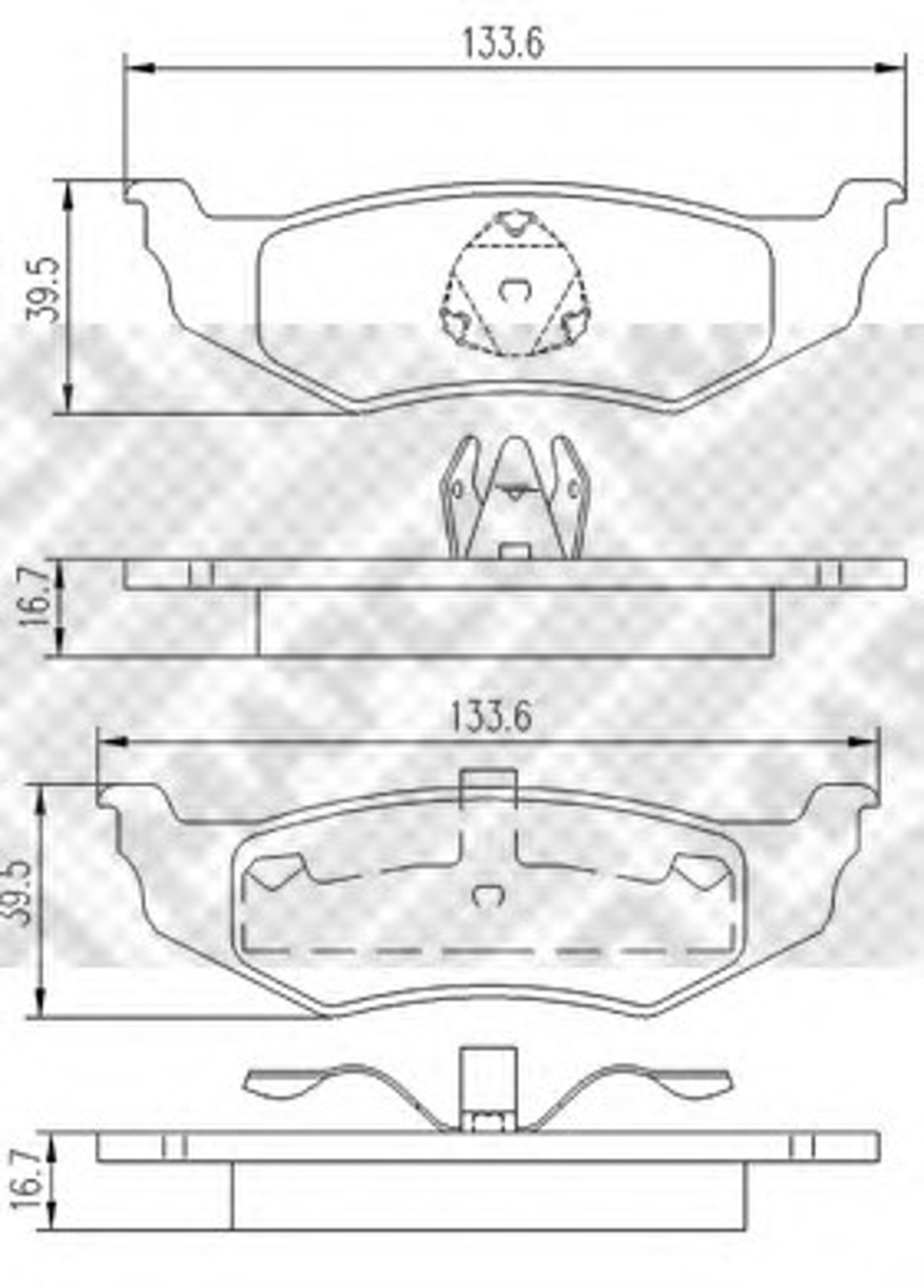 Тормозные колодки MAPCO 6775