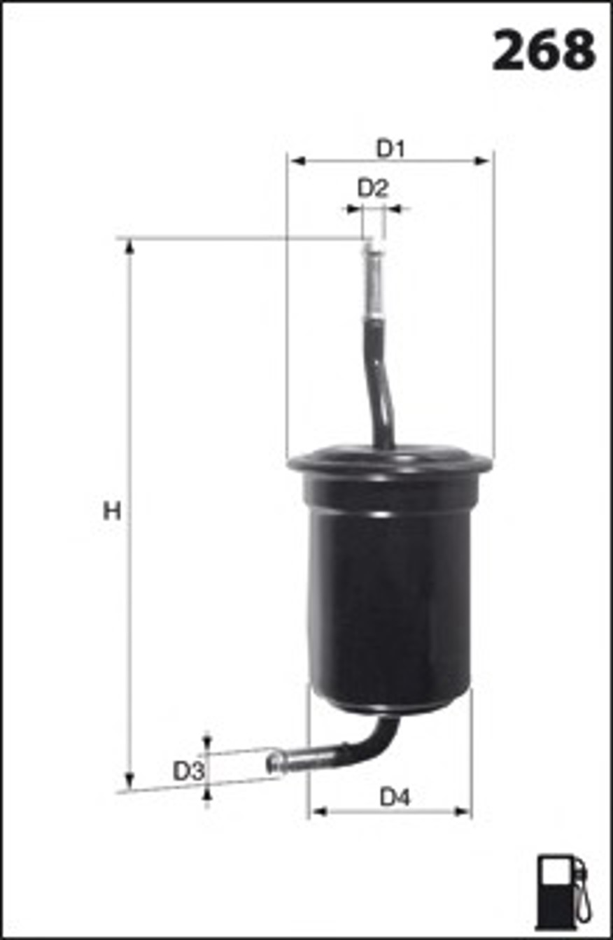 Фильтр топливный MECAFILTER ELE6032