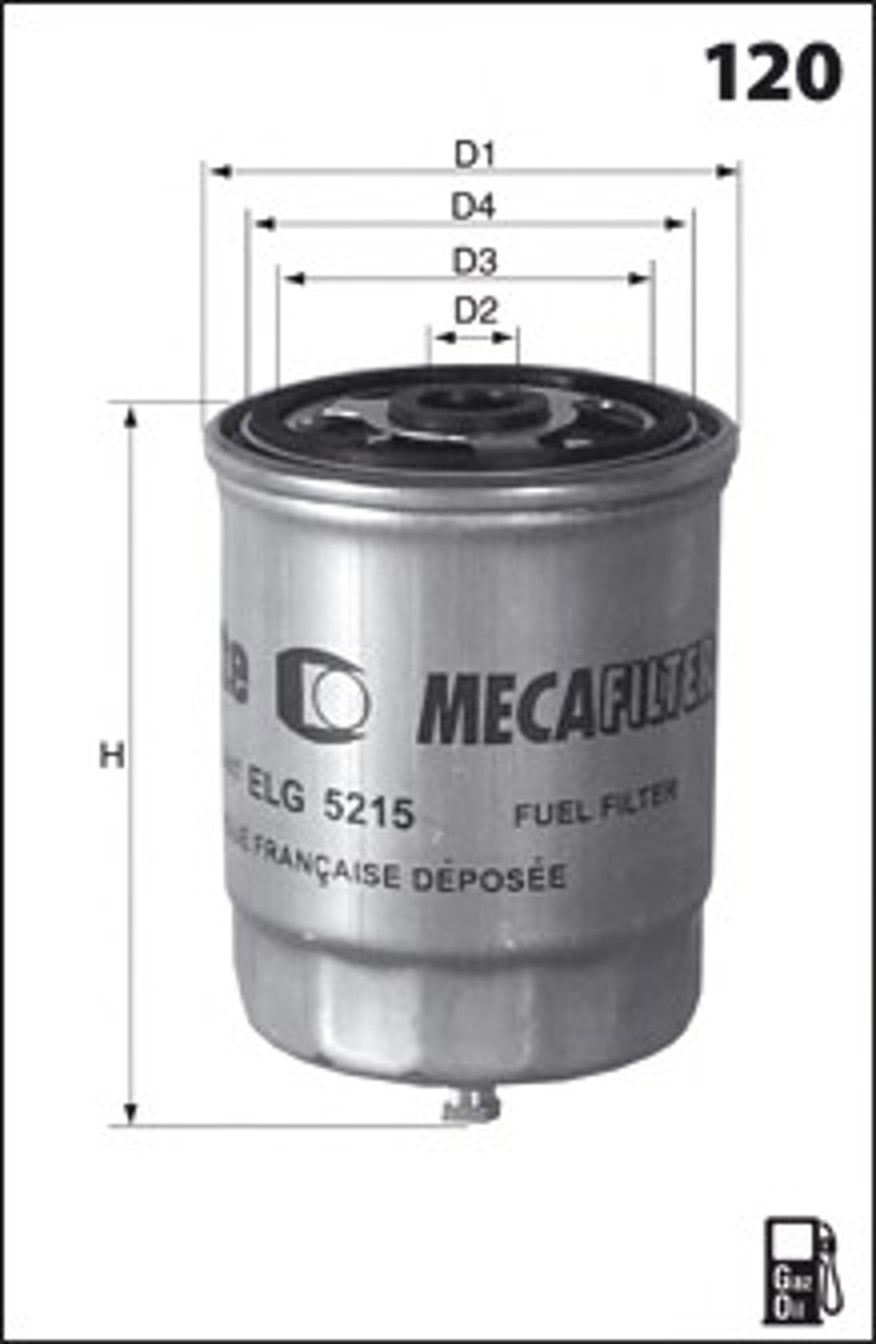 Фильтр топливный MECAFILTER ELG5253